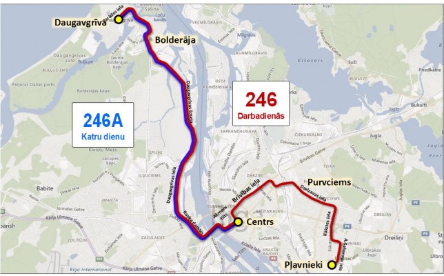 No 8. septembra tiks veiktas būtiskas izmaiņas 246. un 217. minibusu maršrutos