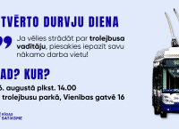 Aicinām klātienē iepazīt trolejbusa vadītāja darbu