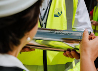 A time capsule has been placed in the future terminus of the extension of tram line 7 in Višķu iela
