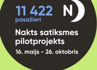 Nakts autobusi Rīgā pārvadājuši vairāk nekā 11 tūkstošus pasažieru