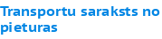 Transportu saraksts no pieturas